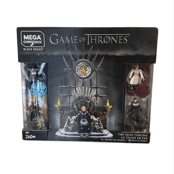 Mega Construx Game of Thrones The Iron Throne & Mini Figures Collectors 260 Pcs - Picture 1 of 4